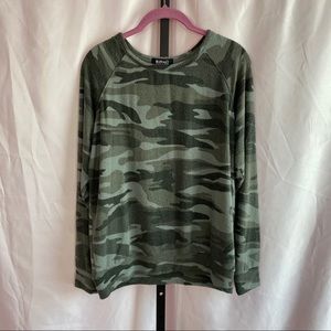 Buffalo David Bitton Green Camo Long Sleeve Shirt